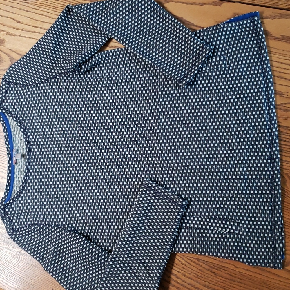 Talbots polka dot top